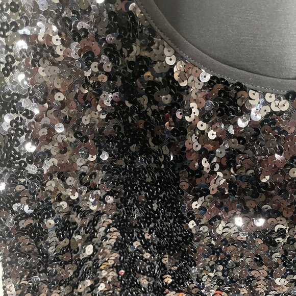 Avenue Women's Sequin Tank Top Size 22/24 Black - Picture 4 of 8